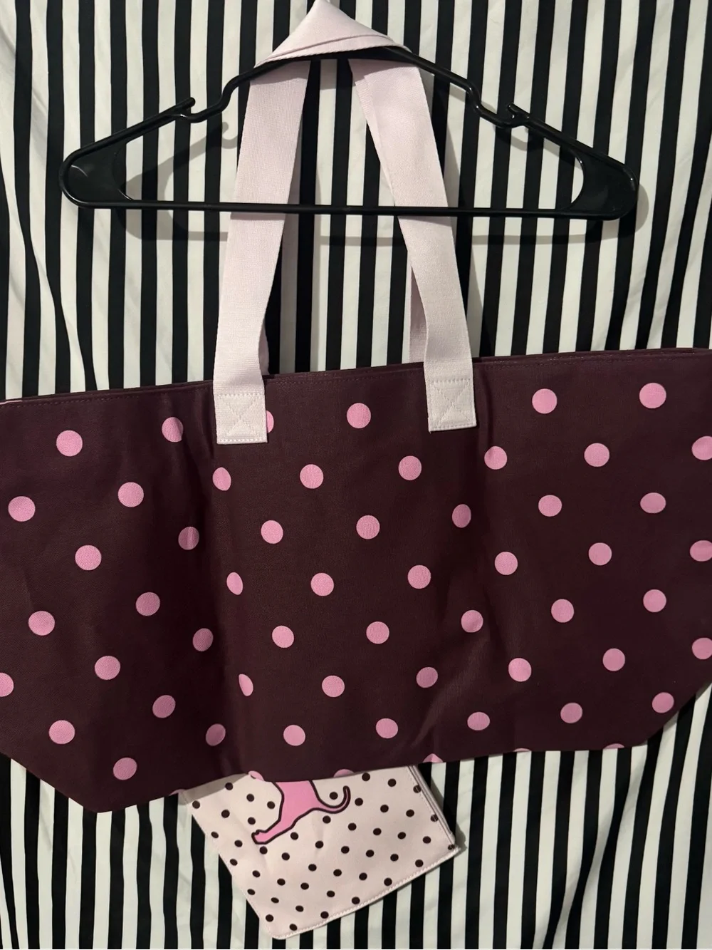 Victoria’s Secret Pink Tote Bag With Wristlet Pouch